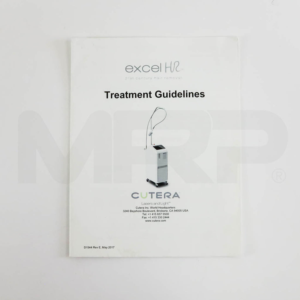 Cutera Excel HR Laser Operator Treatment Guidelines