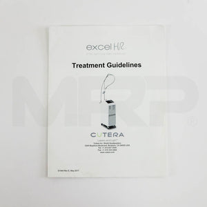 Cutera Excel HR Laser Operator Treatment Guidelines User Manual 2017