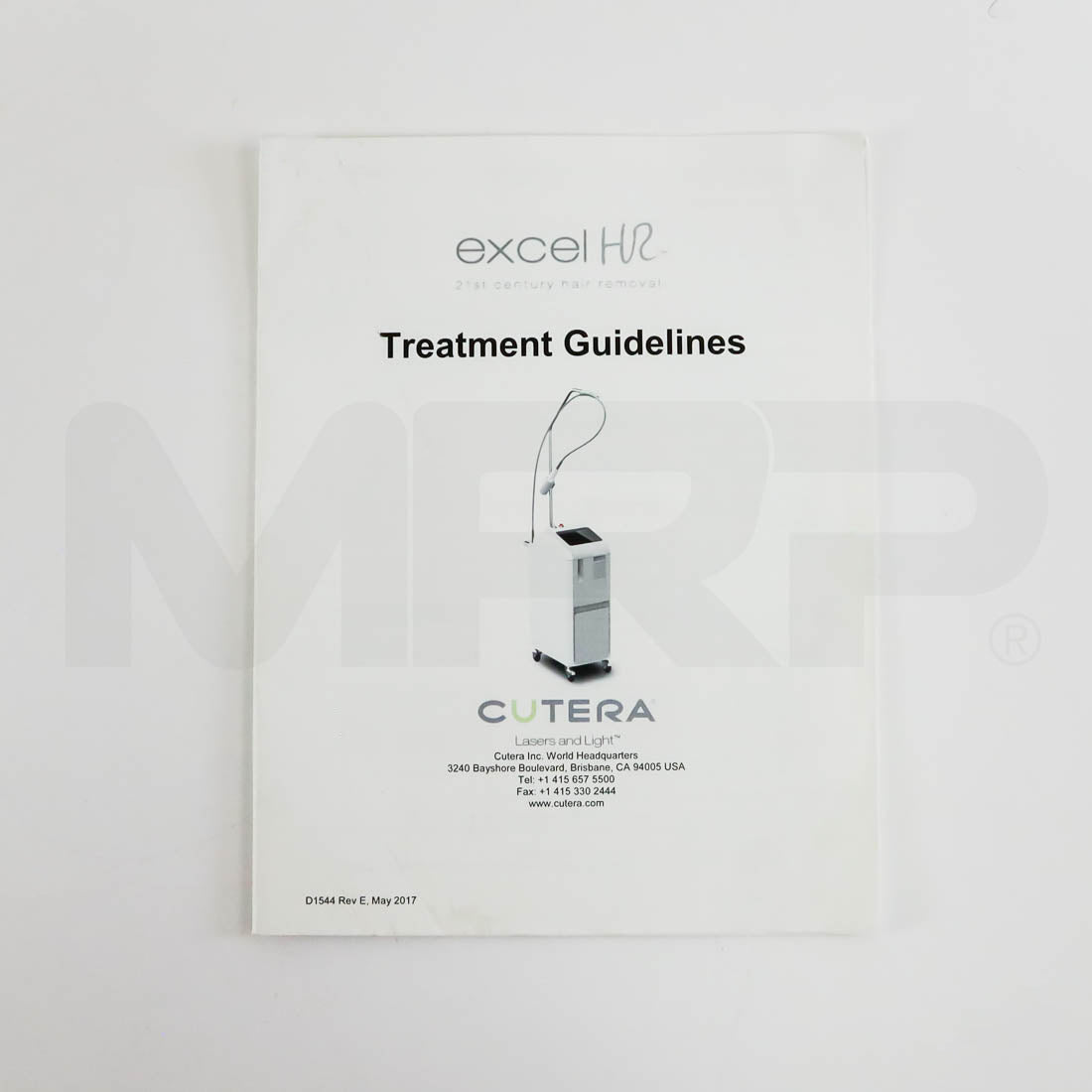 Cutera Excel HR Laser Operator Treatment Guidelines