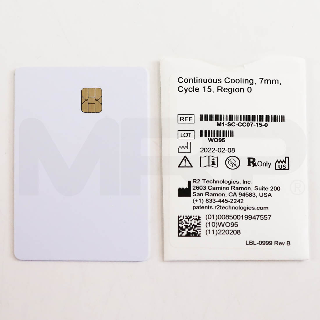 Glacial Rx Continuous Cooling Rejuvenation Treatment Card 7mm Cycle 15 Region 0