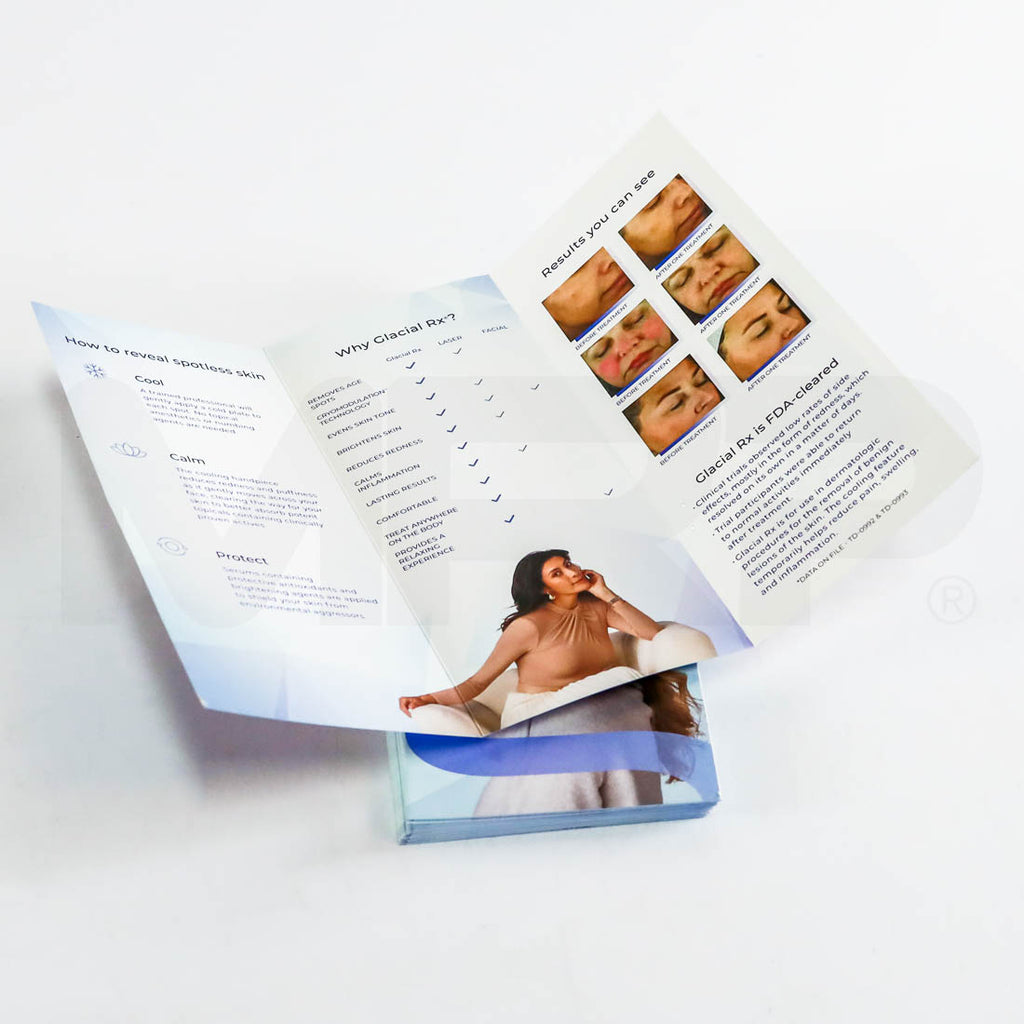 Glacial Rx "Sooth to Spotless Skin" Marketing Patient Brochures Open