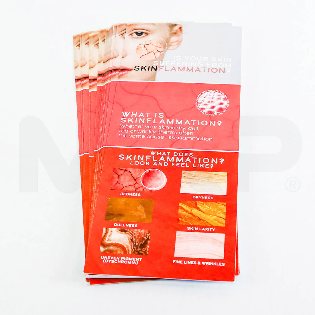 Glacial Rx "Reset Your Skinflammation With CryoAesthetic" QR Code Brochures, 21-Pack