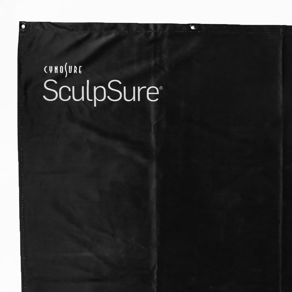 Cynosure SculpSure 5' x 5' Hanging Drape Curtain Partition Logo
