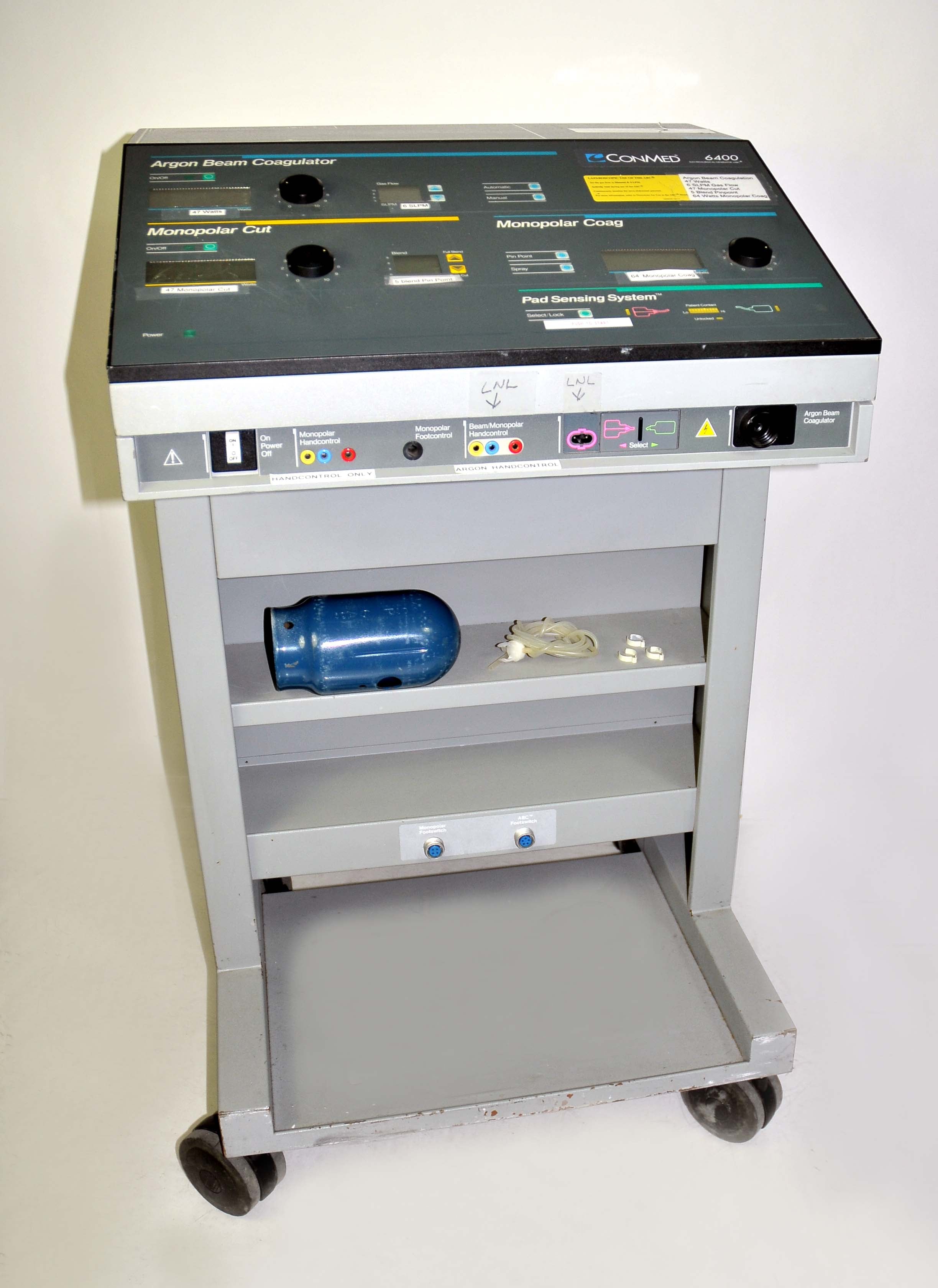Birtcher 6400 Electrosurgical Generator ConMed Argon Beam Coagulator ESU Argon