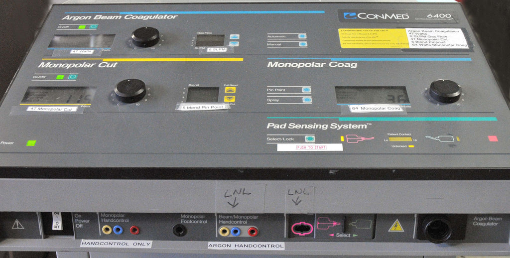 Birtcher 6400 Electrosurgical Generator ConMed Argon Beam Coagulator ESU Argon
