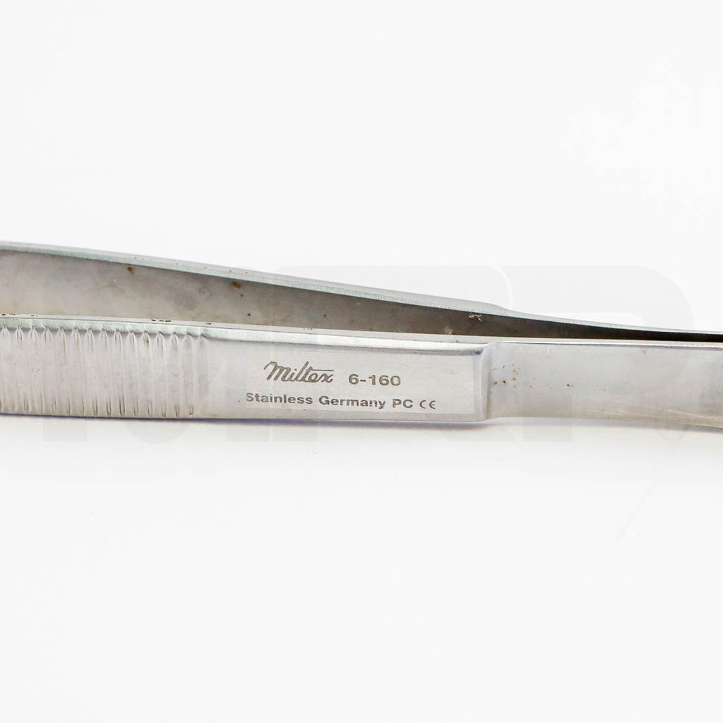 Miltex Stainless Steel Potts-Smith Mouse Teeth 1x2 Tissue Forceps Label