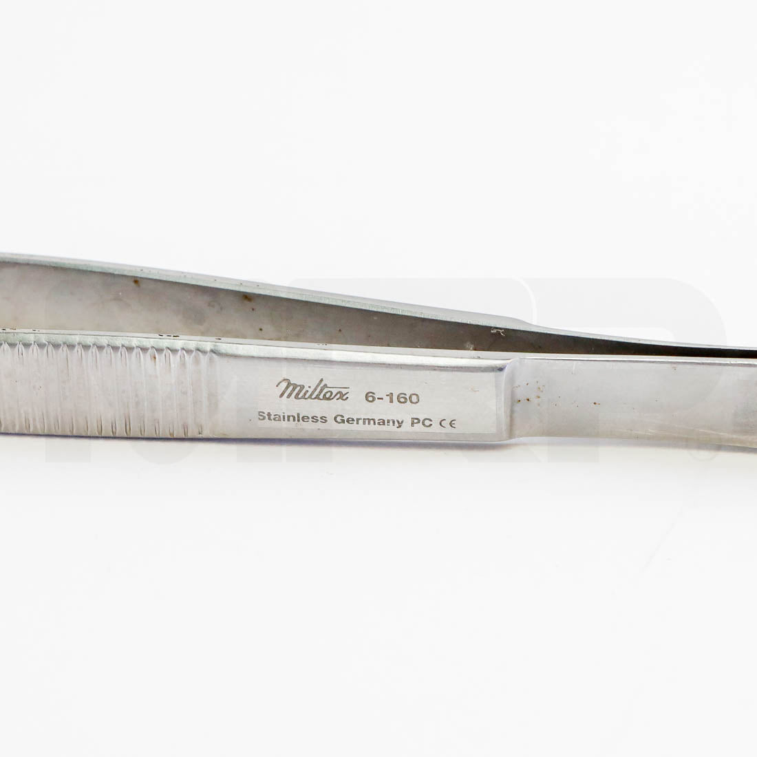 Miltex Stainless Steel Potts-Smith Mouse Teeth 1x2 Tissue Forceps Label