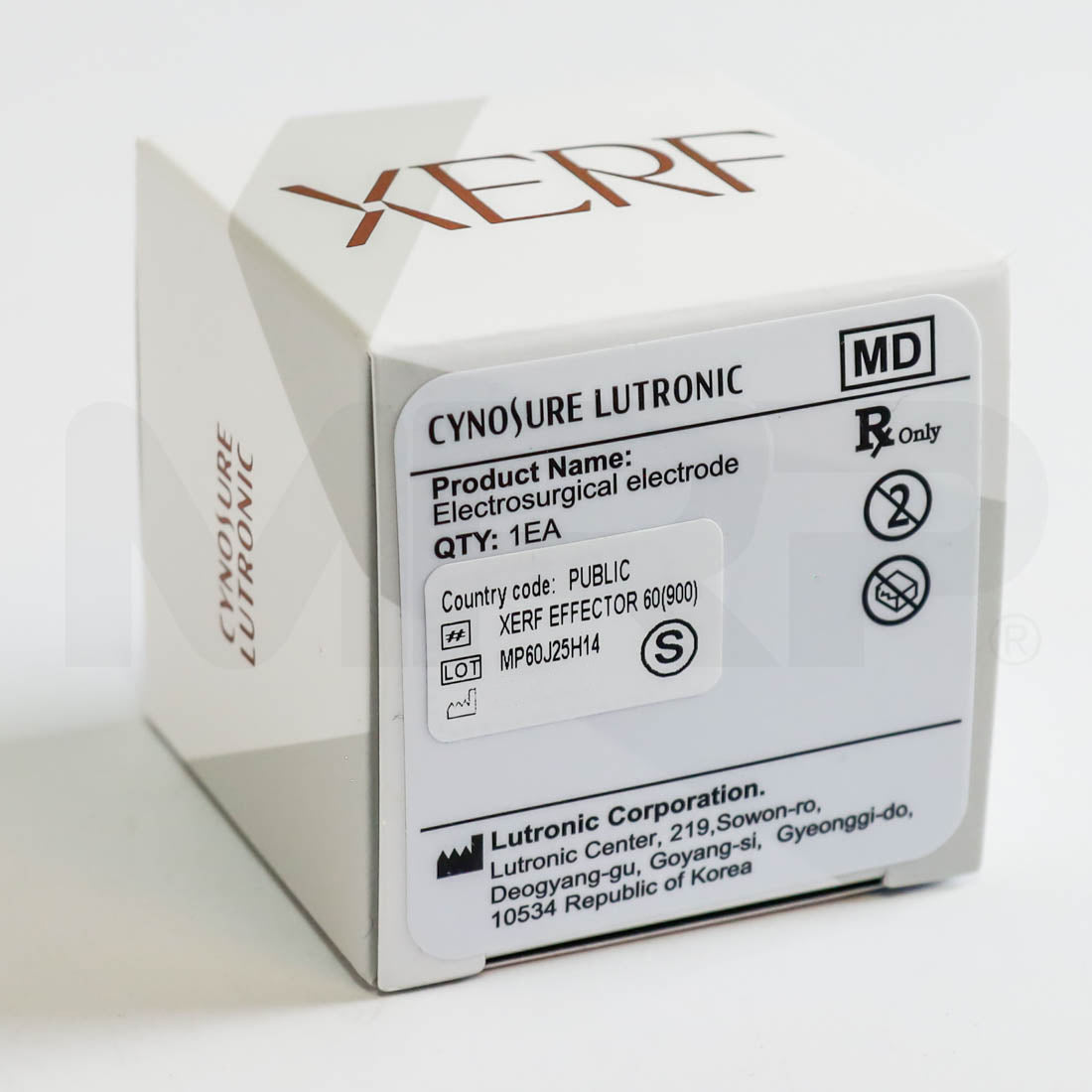 Cynosure Lutronic XERF Effector 60 (900) Electrode Tip Box Back