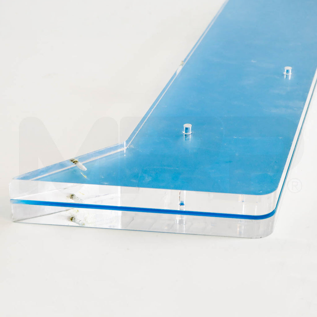 ThermiAesthetics Thermi250 Body System Clear Front Shelf Support Brackets - Parts As-is