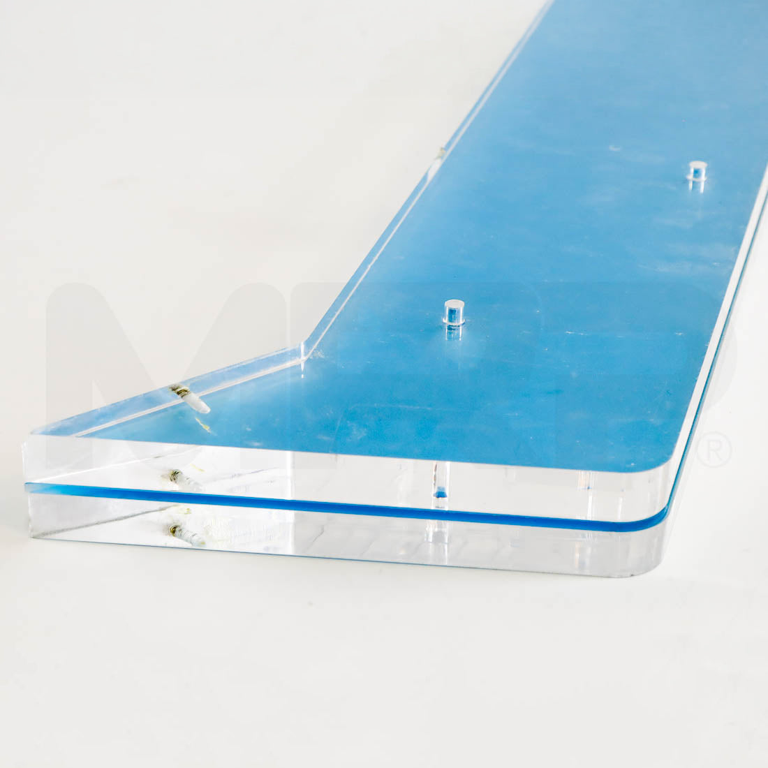 ThermiAesthetics Thermi250 Body System Clear Front Shelf Support Brackets - Parts As-is