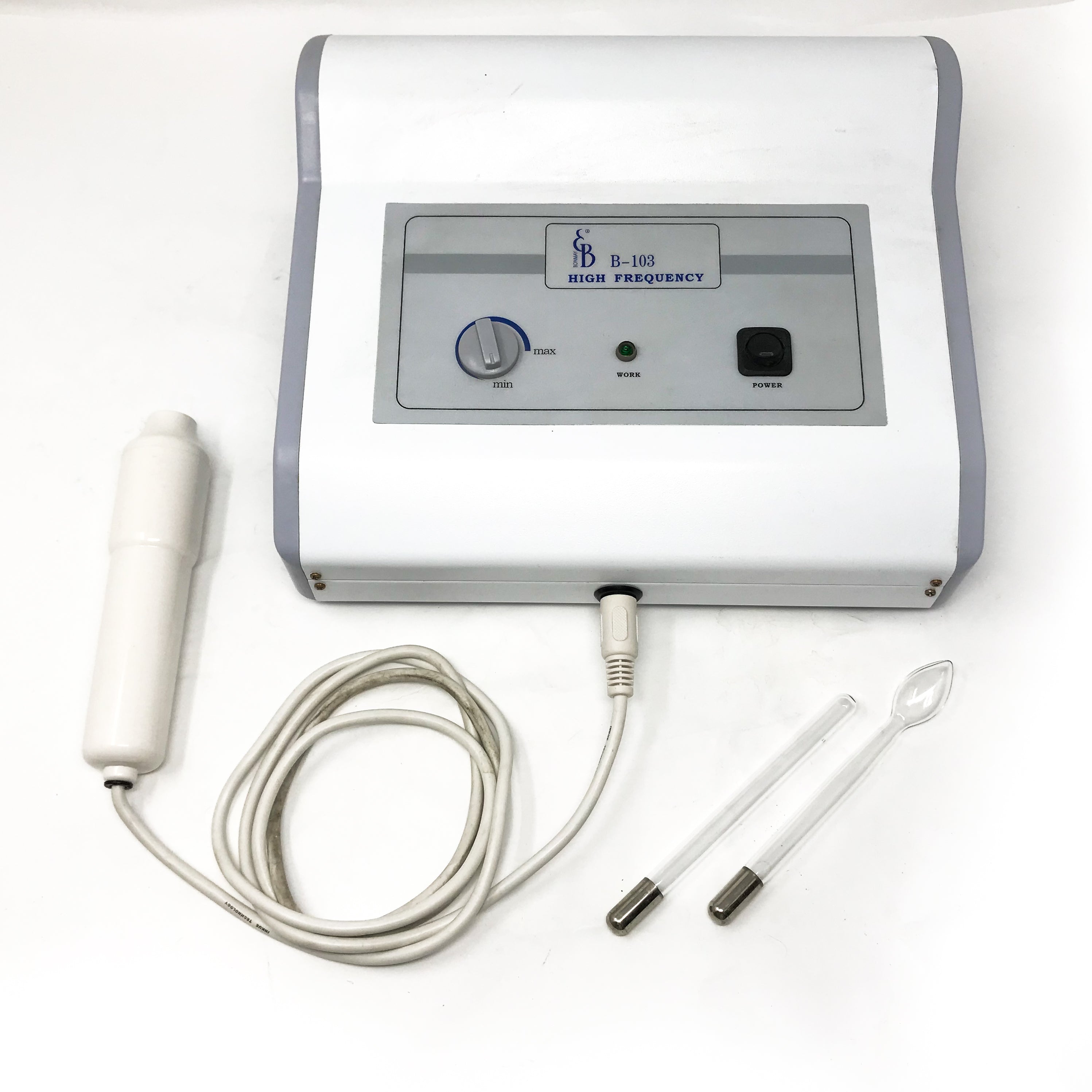 Bonmay B-103 High Frequency Electro Facial Console & 2 Electrodes Spoon Straight
