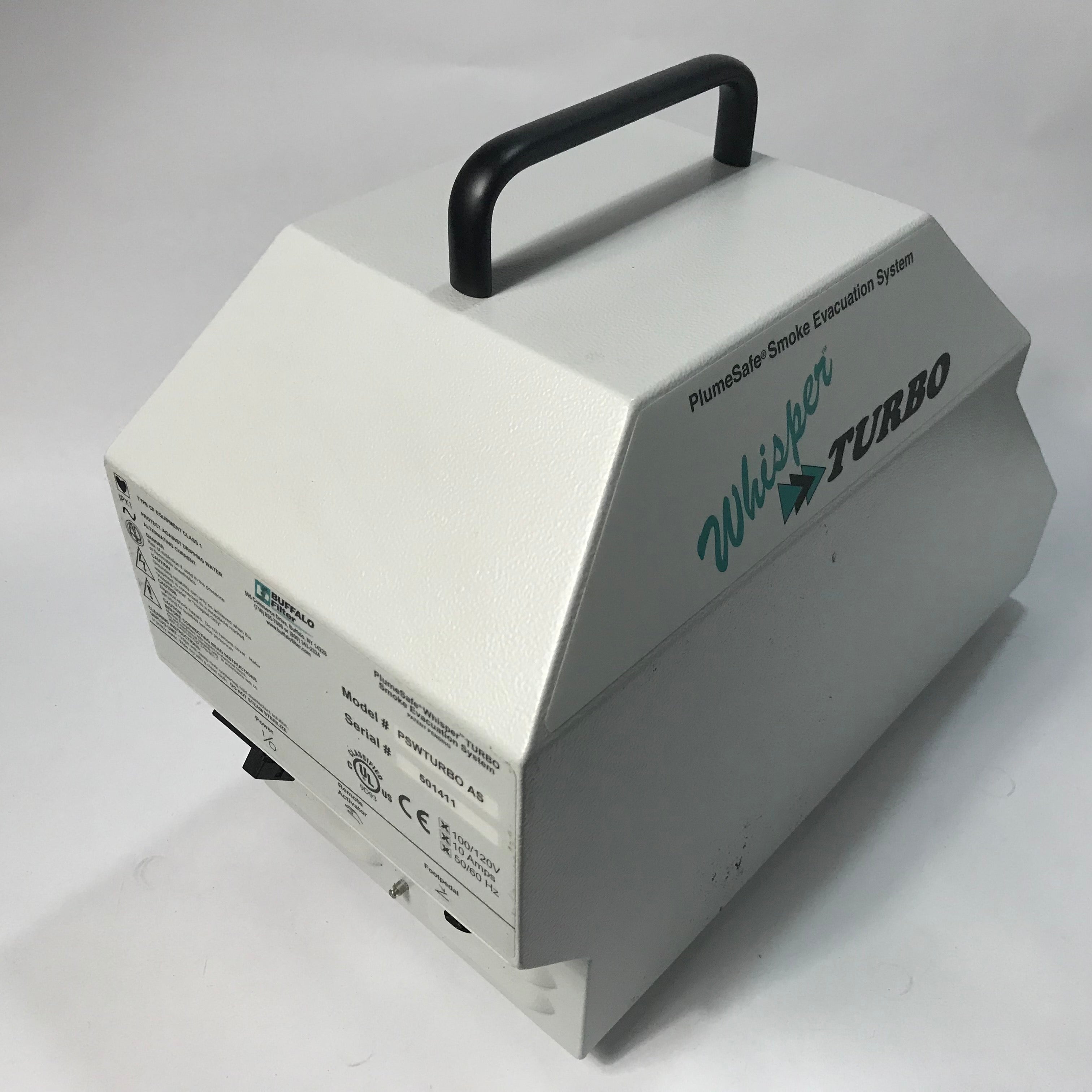 Buffalo Filter Whisper Turbo Auto Sense Smoke Evacuation Unit AS IS PARTS