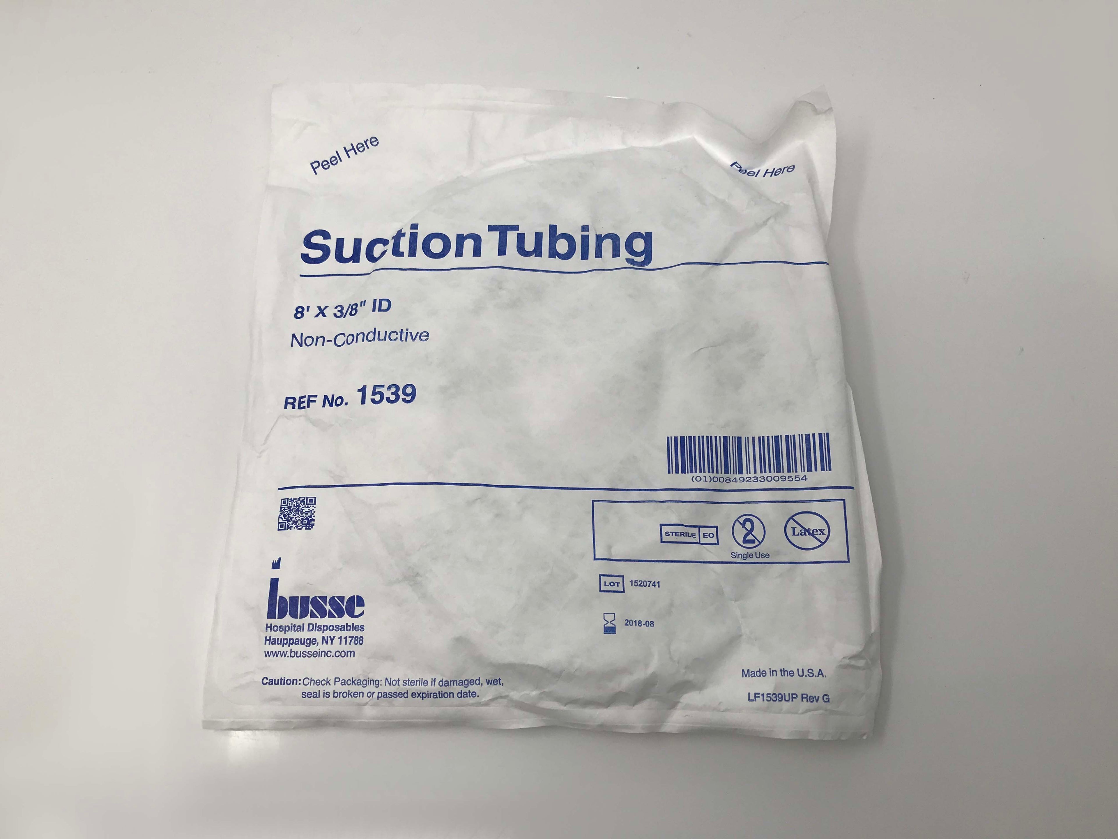 Busse Aspiration Suction Tubing 8' X 3/8" ID Non-Conductive REF #1539 LOT of 37