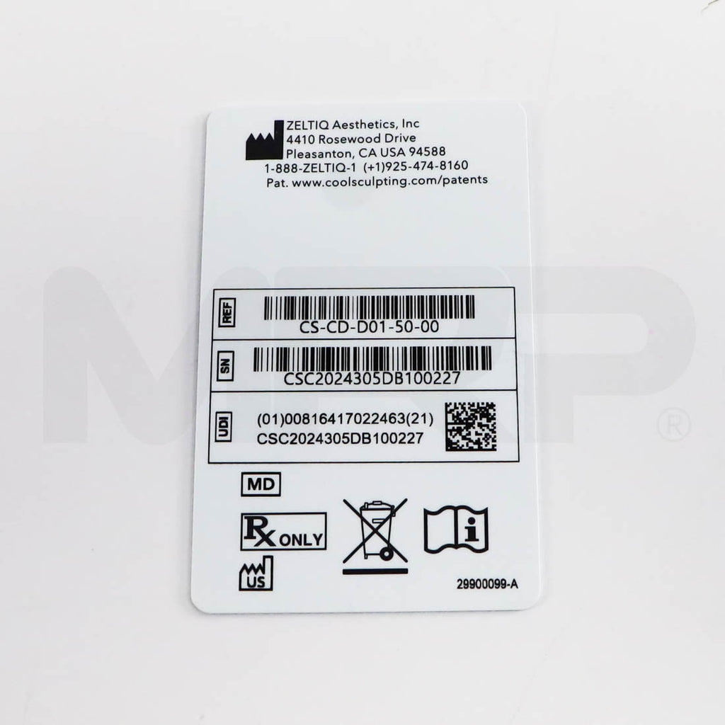Zeltiq CoolSculpting Elite Treatment Card All Applicators x1 Cycles