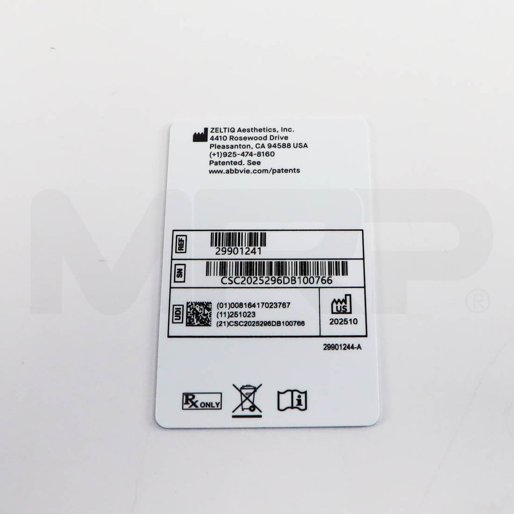 Zeltiq CoolSculpting Elite Treatment Card All Applicators x100 Cycles