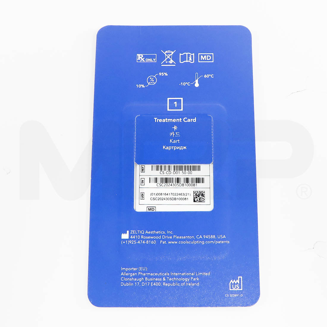 Zeltiq CoolSculpting Elite Treatment Card All Applicators x50 Cycles