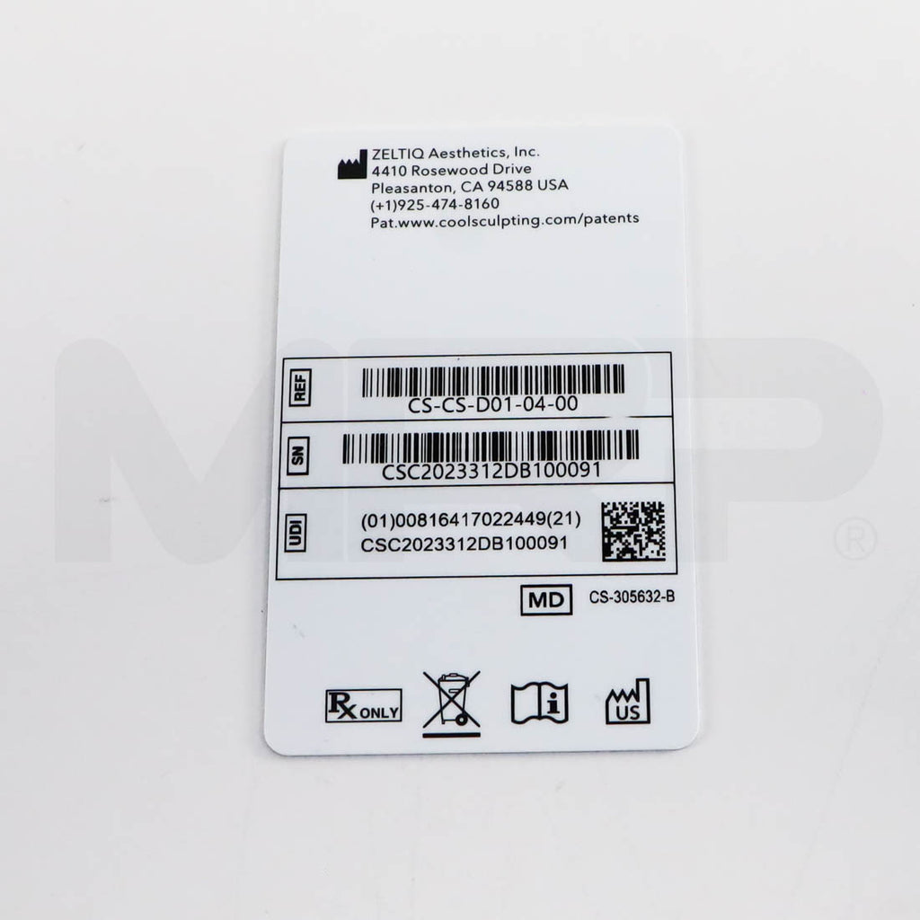 Zeltiq CoolSculpting Elite Treatment Card All Applicators x2 Cycles