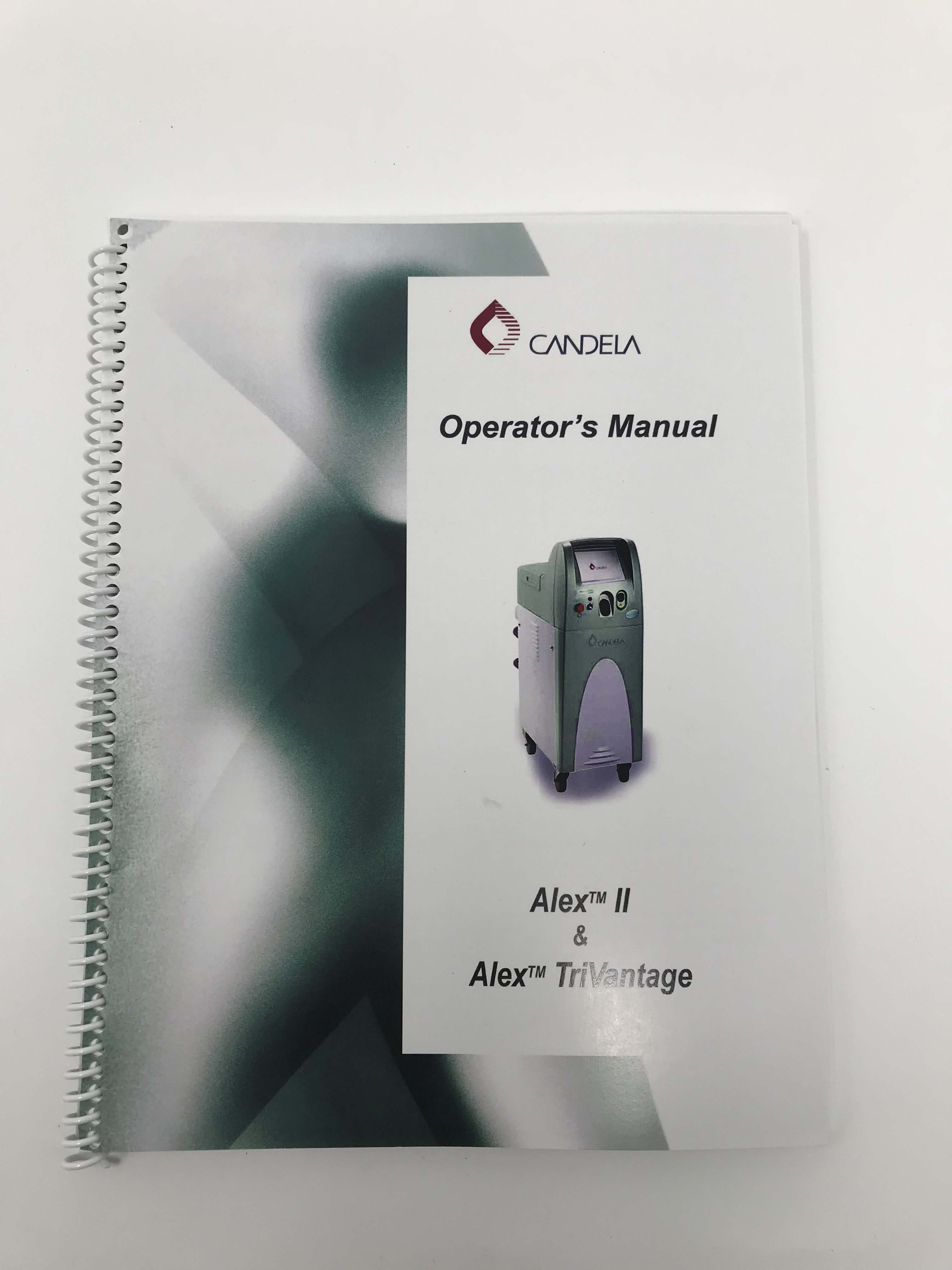 Candela Alex II 2 Alex Trivantage ATV Laser System Operators Manual 8501-00-1800