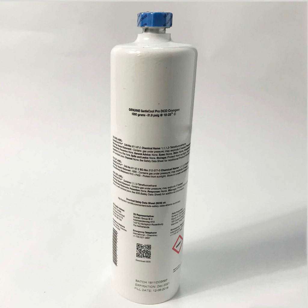 Candela GentleCool Pro DCD Cryogen Gentle Series Laser Cryo 1000g Canister NEW