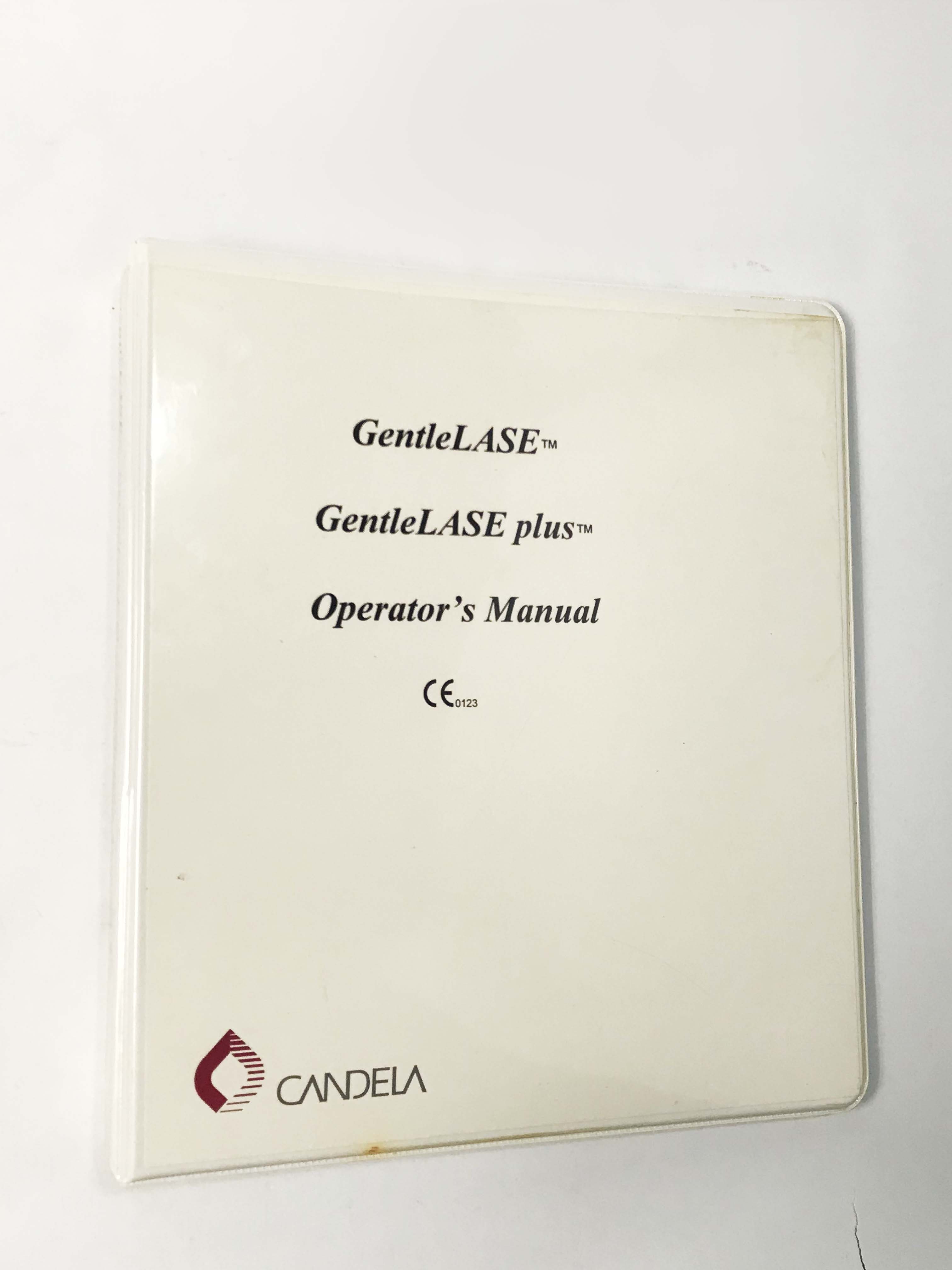Candela GentleLase & Plus Alexandrite Laser Hair Removal System Operators Manual