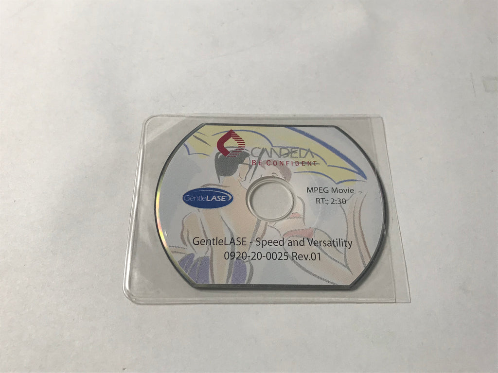 Candela GentleLase Speed and Versatility Clinical Marketing Video Compact CD