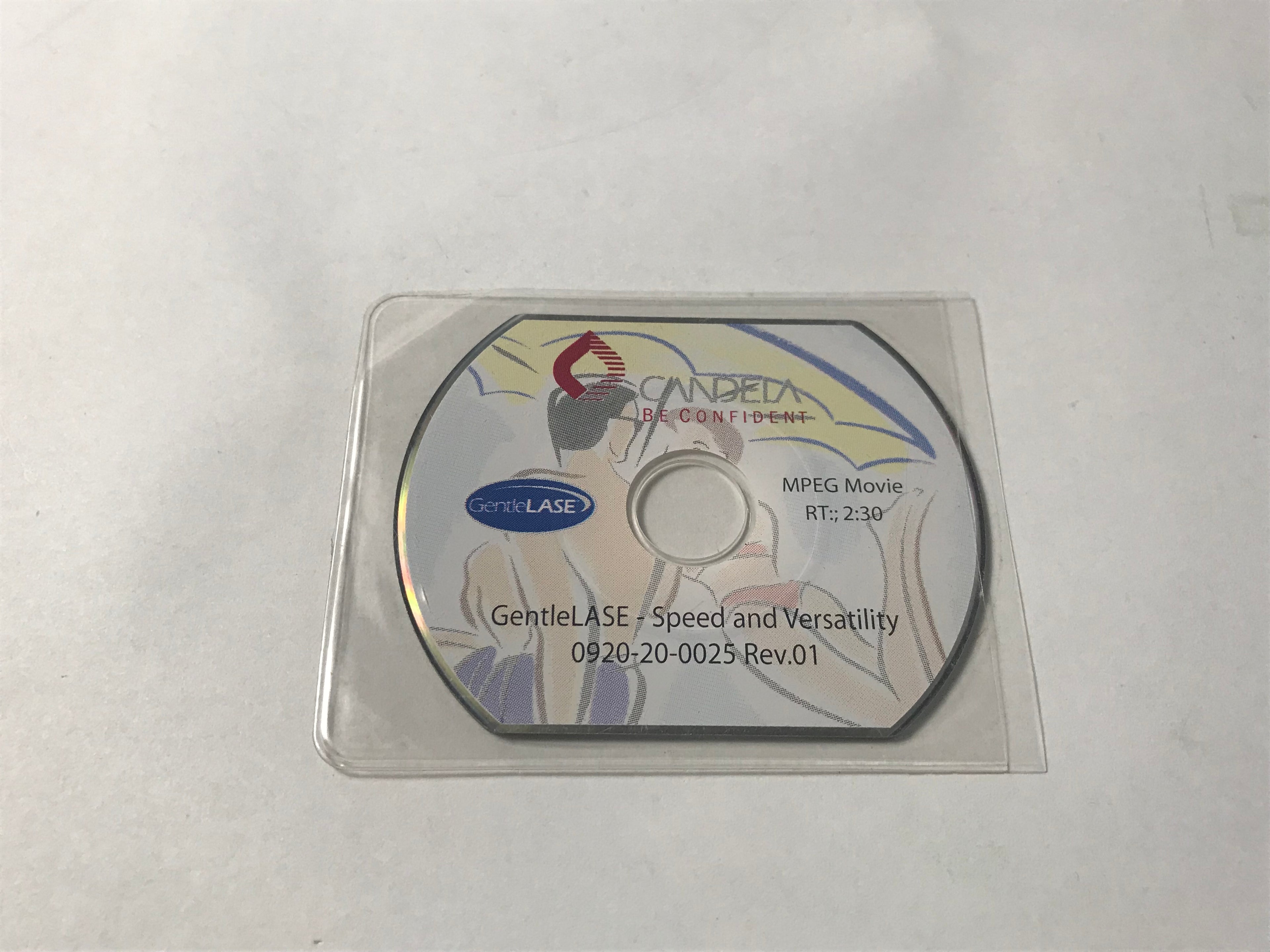 Candela GentleLase Speed and Versatility Clinical Marketing Video Compact CD