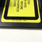 Candela Handpiece holder (Broken Tabs) 7121-00-7360 * 2157-40-3530 *PARTS AS-IS*