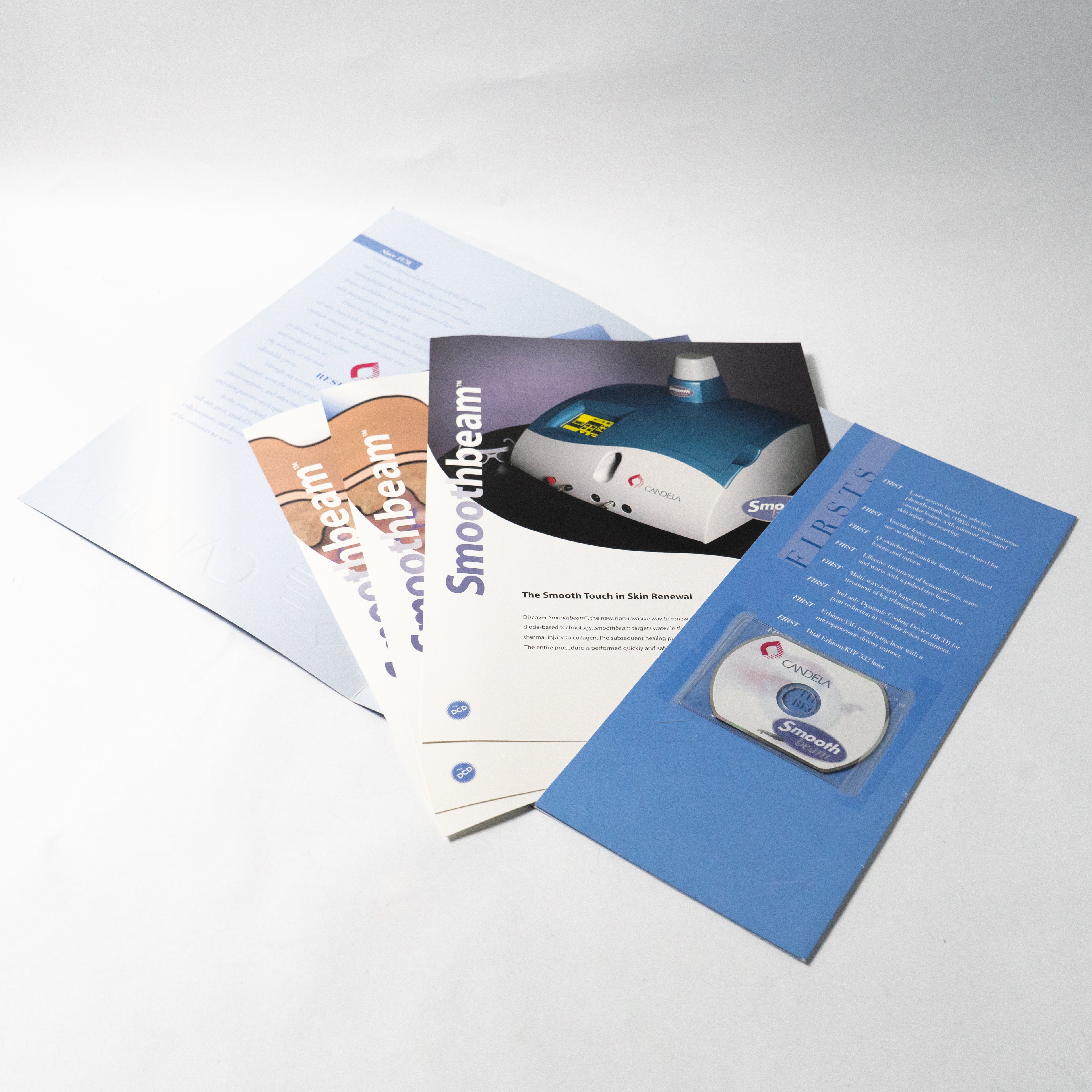 Candela SmoothBeam System Marketing Packet - Smooth Beam Disc + Fliers