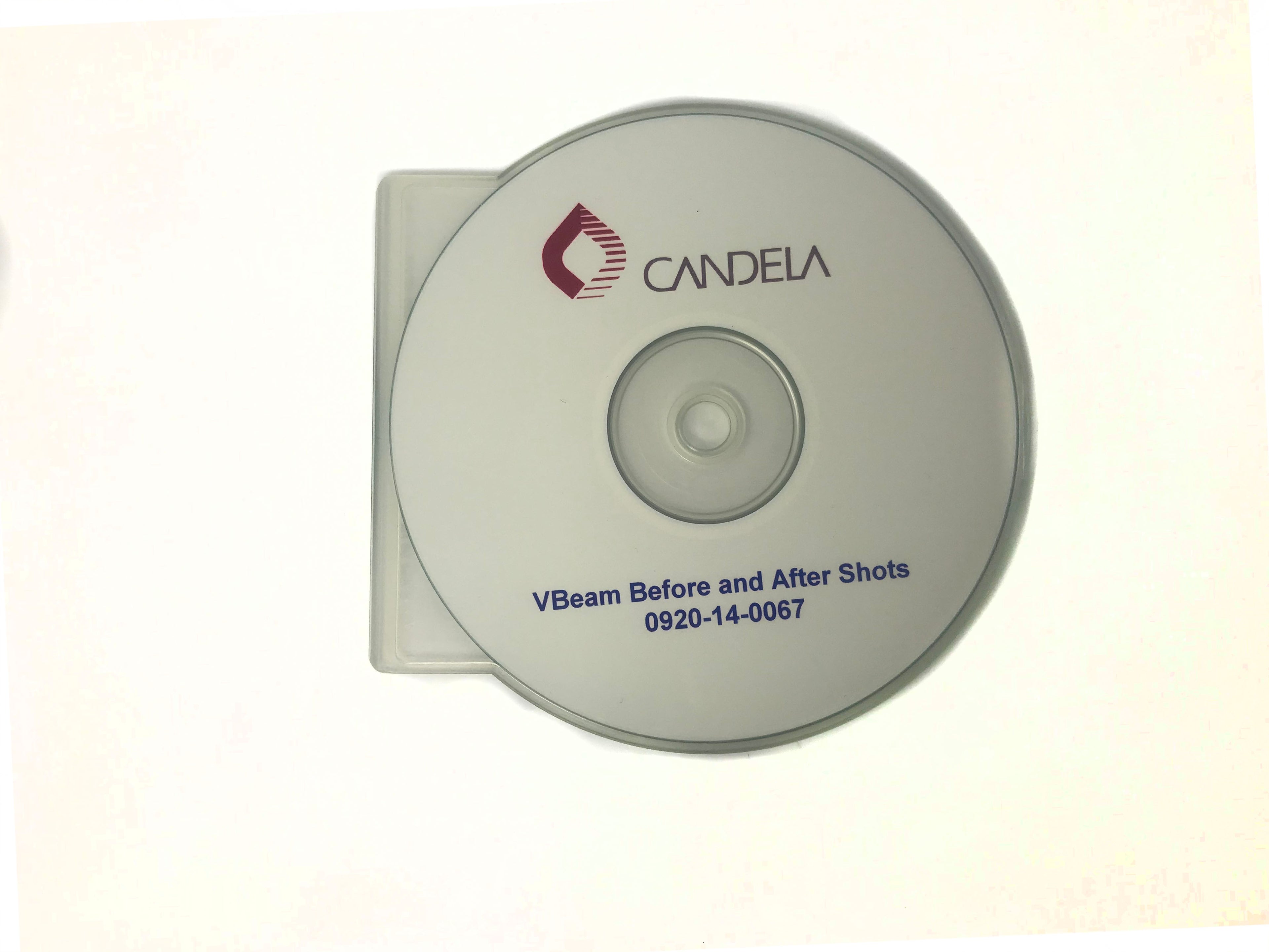 Candela Vbeam Pulsed Dye Laser Before and After Shots CD Disc 0920-14-0067