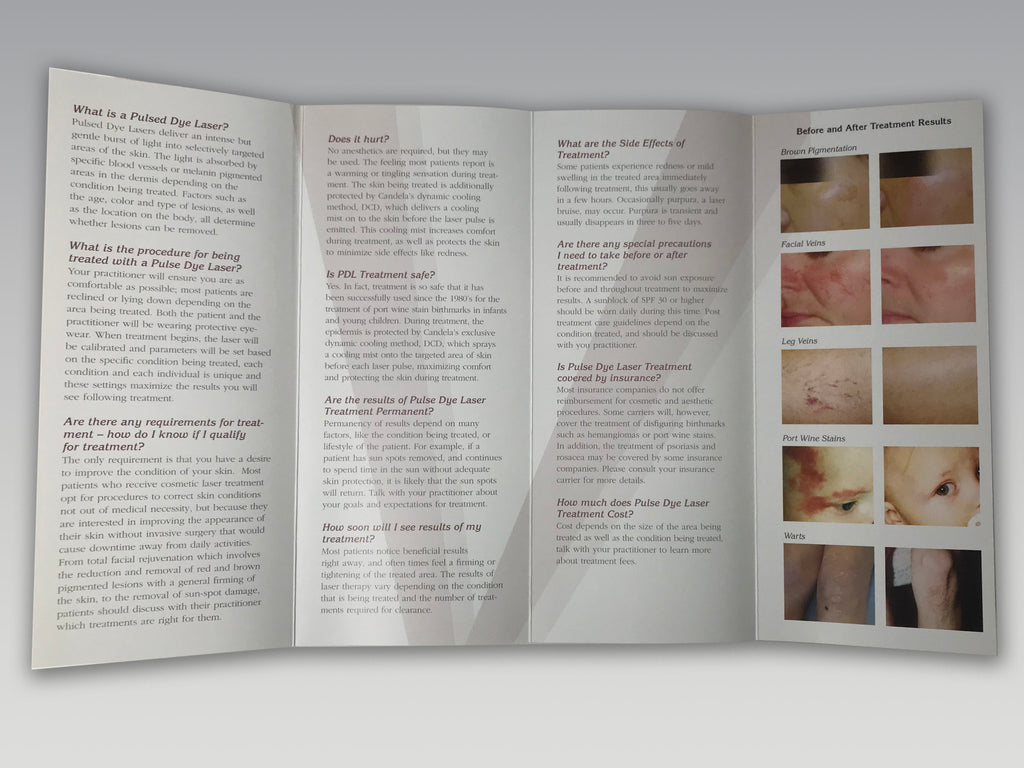 Candela Vbeam Pulsed Dye V Beam Perfecta Skin Rejuvenation Laser B&A Brochures