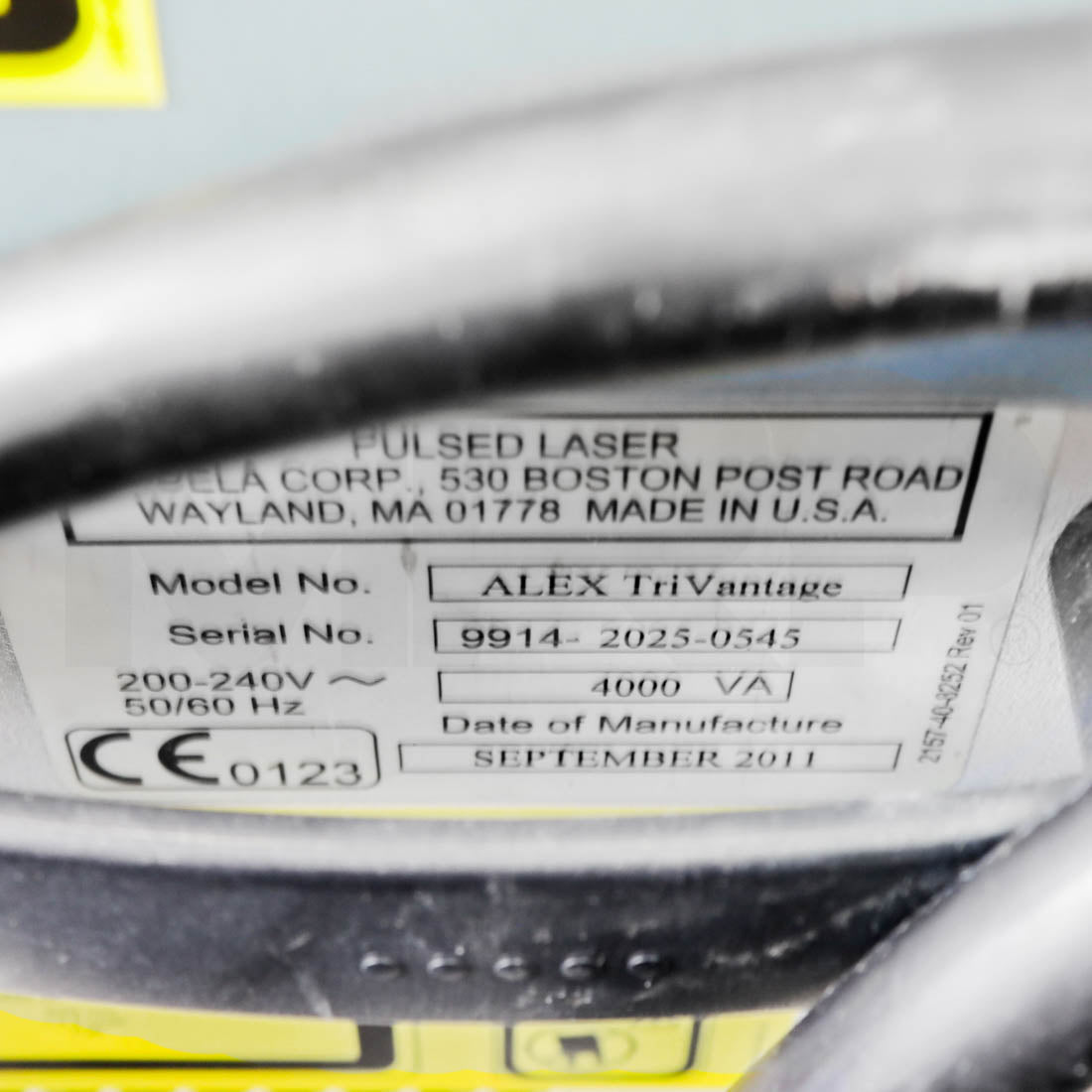 2011 Candela ALEX TriVantage Nd:YAG Tattoo Removal Laser System