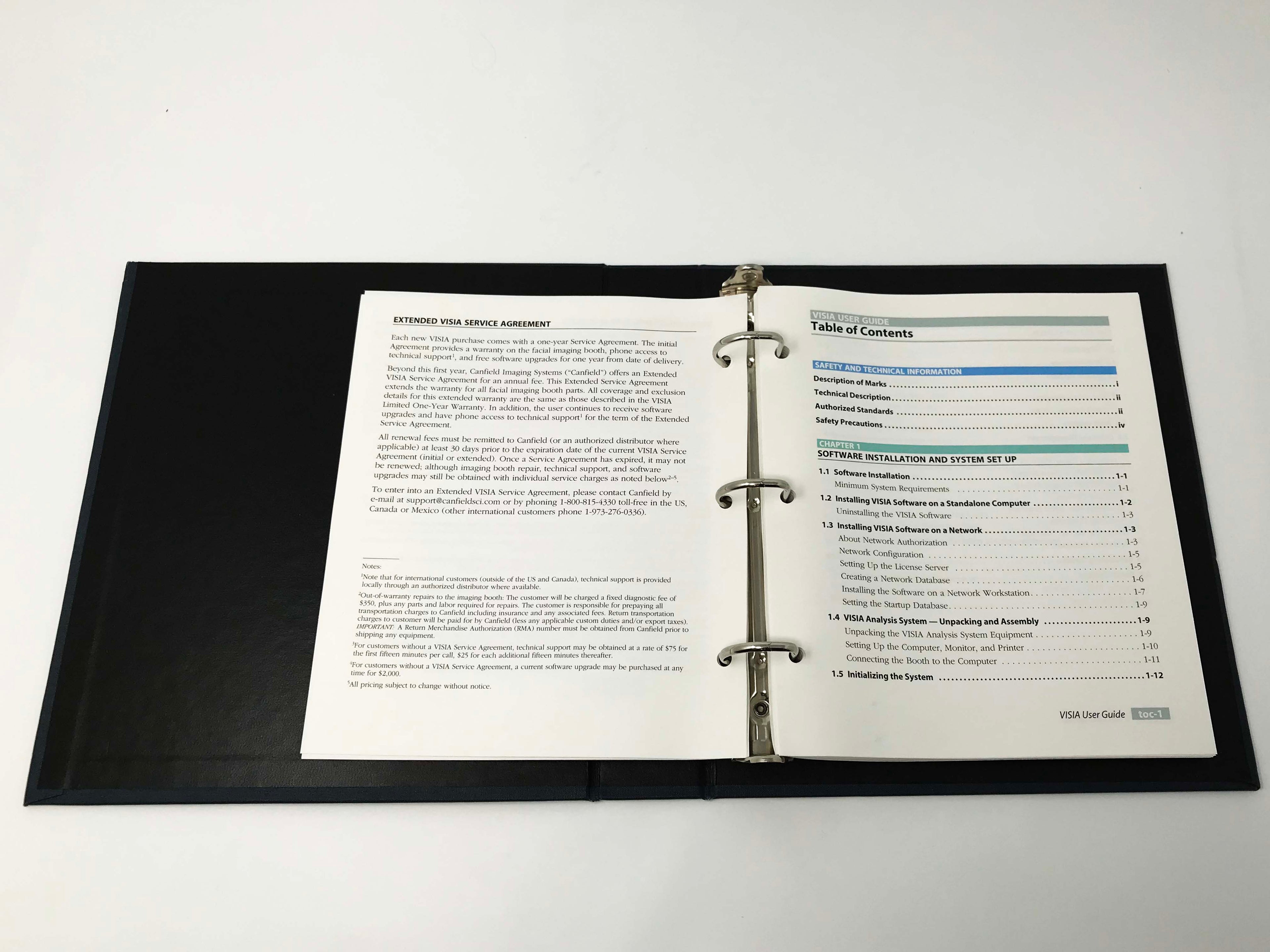 Canfield Visia Facial Complexion Analysis Imaging Workstation Users Guide Manual