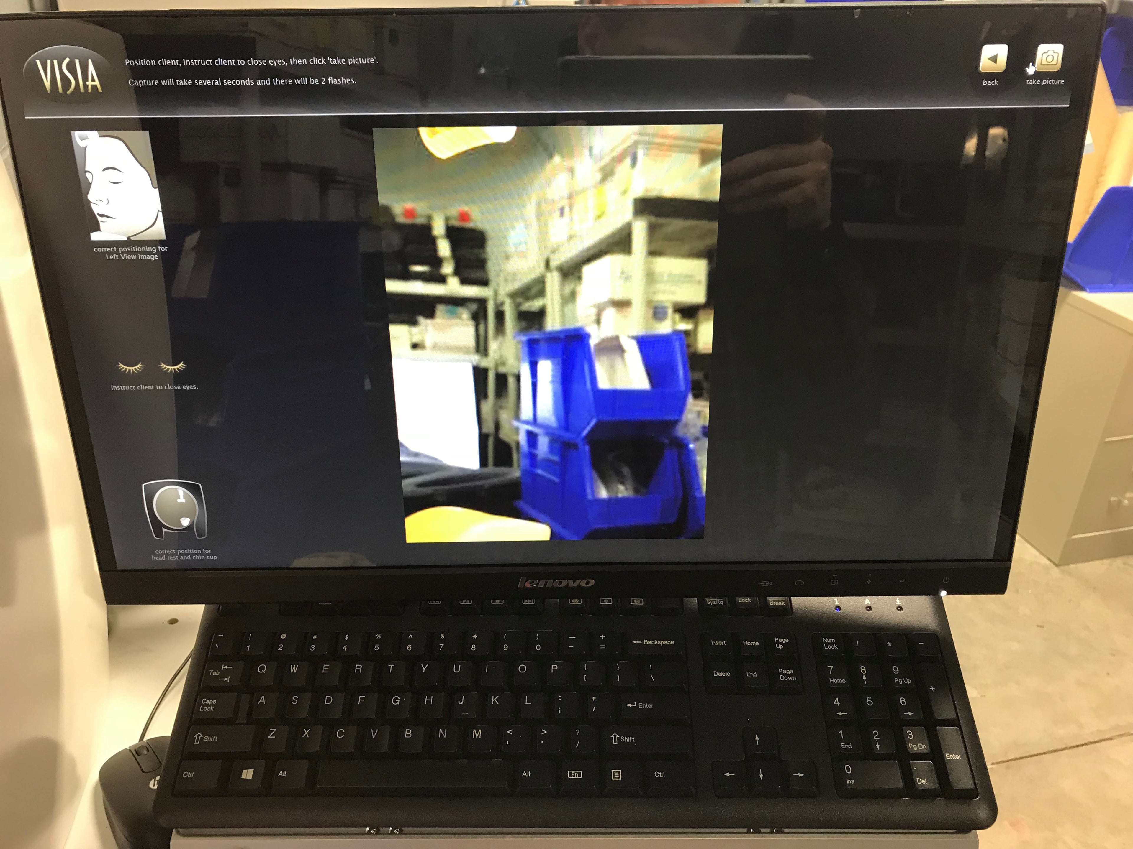 dup:Canfield Visia Facial Imaging Skin Complexion Analysis Photo Booth Workstation