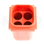 Drucker Diagnostics 100mm Orange Centrifuge 4-Tube Holder Inside