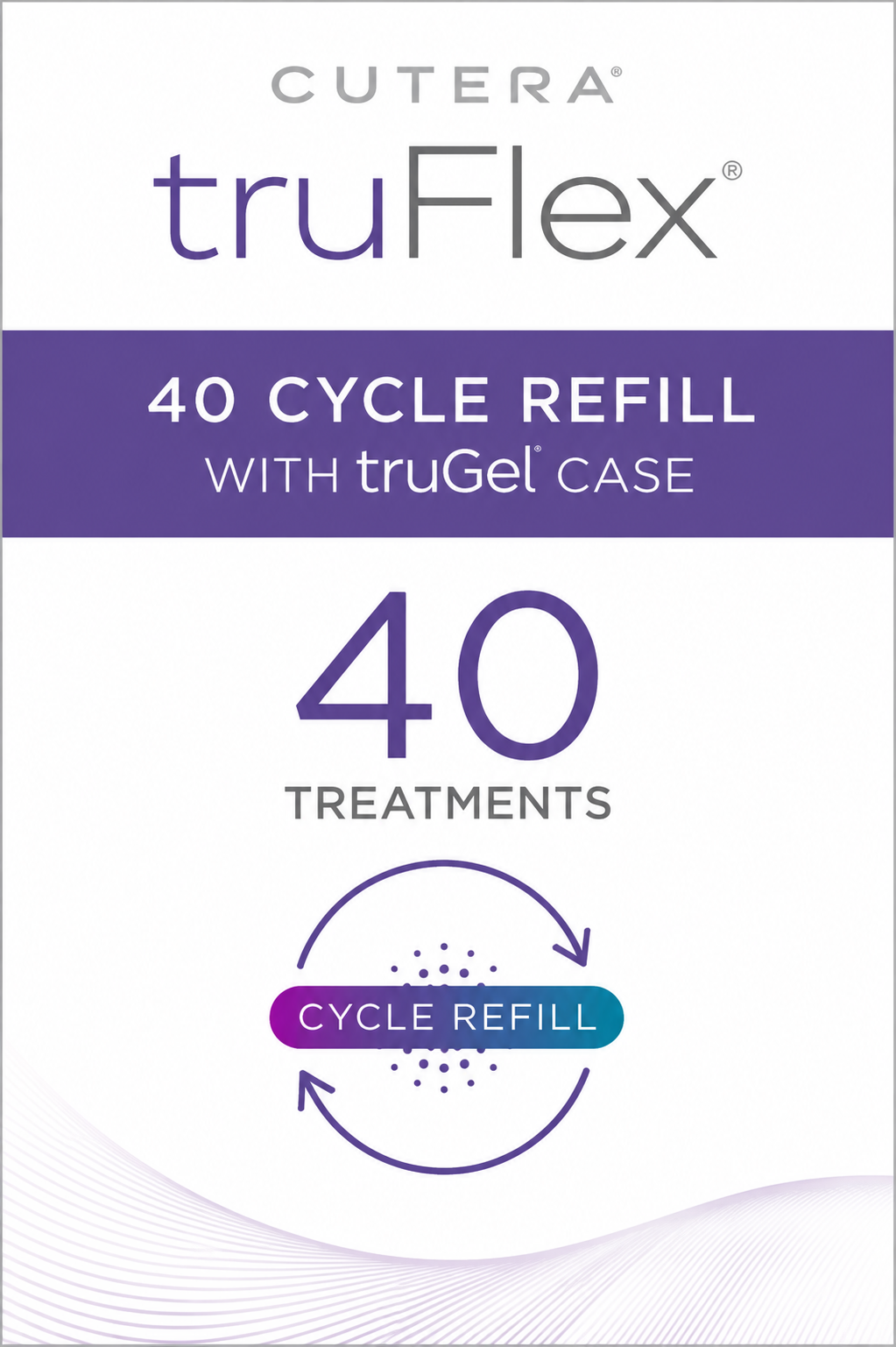 Cutera truFlex 40 Cycle Refill w/ truGel case