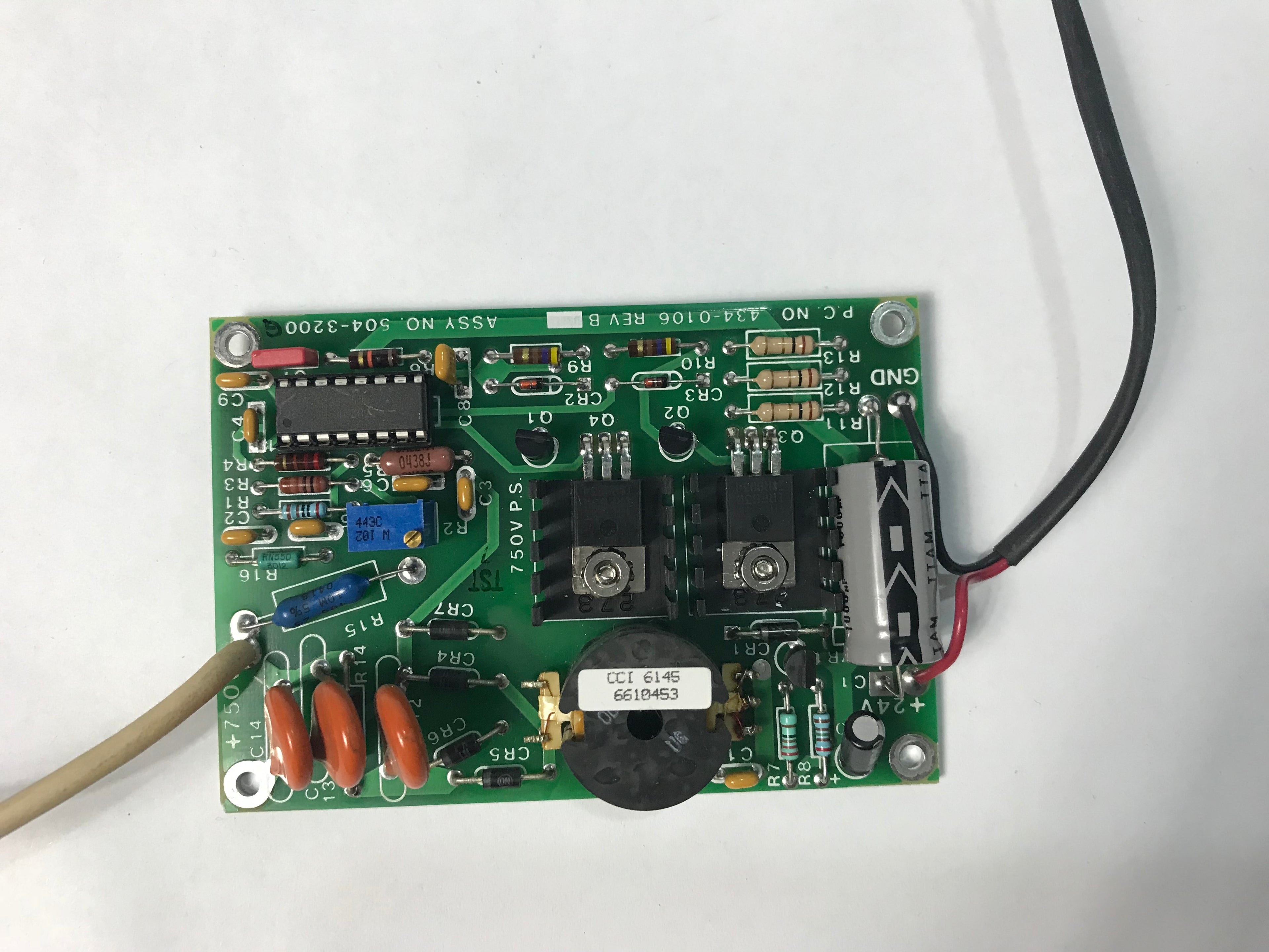 Conbio MedLite C6 Laser Pulse Bank PCB Assembly AS IS Burnt Resistor 504-3200