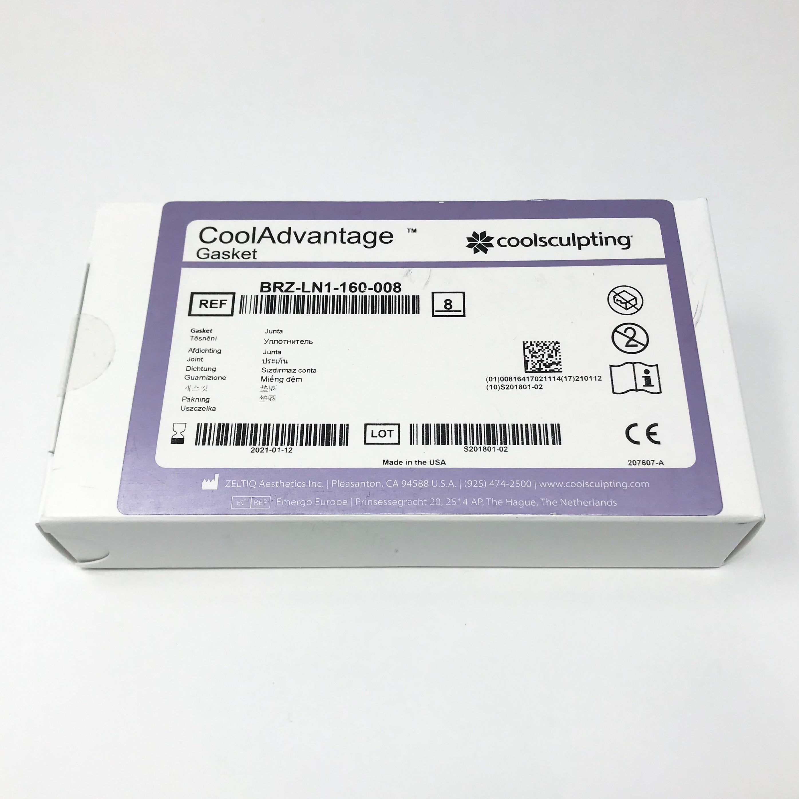 CoolSculpting CoolAdvantage GASKET Cool Advantage BRZ-LN1-160-008 ZELTIQ - NEW