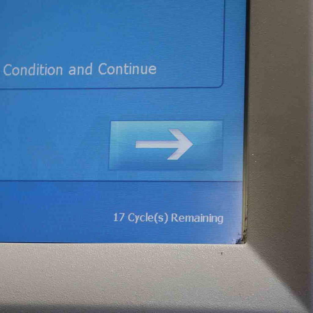 Zeltiq CoolSculpting CoolMini Treatment Card x17 Cycle Screen