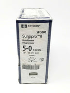 Covidien Surgipro II Monofilament Polypropylene 5-0 Sutures SP-5686 Box of (36)