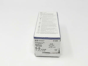 Covidien Surgipro SP-660G Monofilament Polypropylene 6-0 45cm Suture 12 Pack