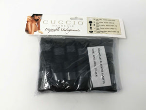 Cuccio Disposable Spa Medical Patient Undergarments Black Bikini Panty (28 Pack)