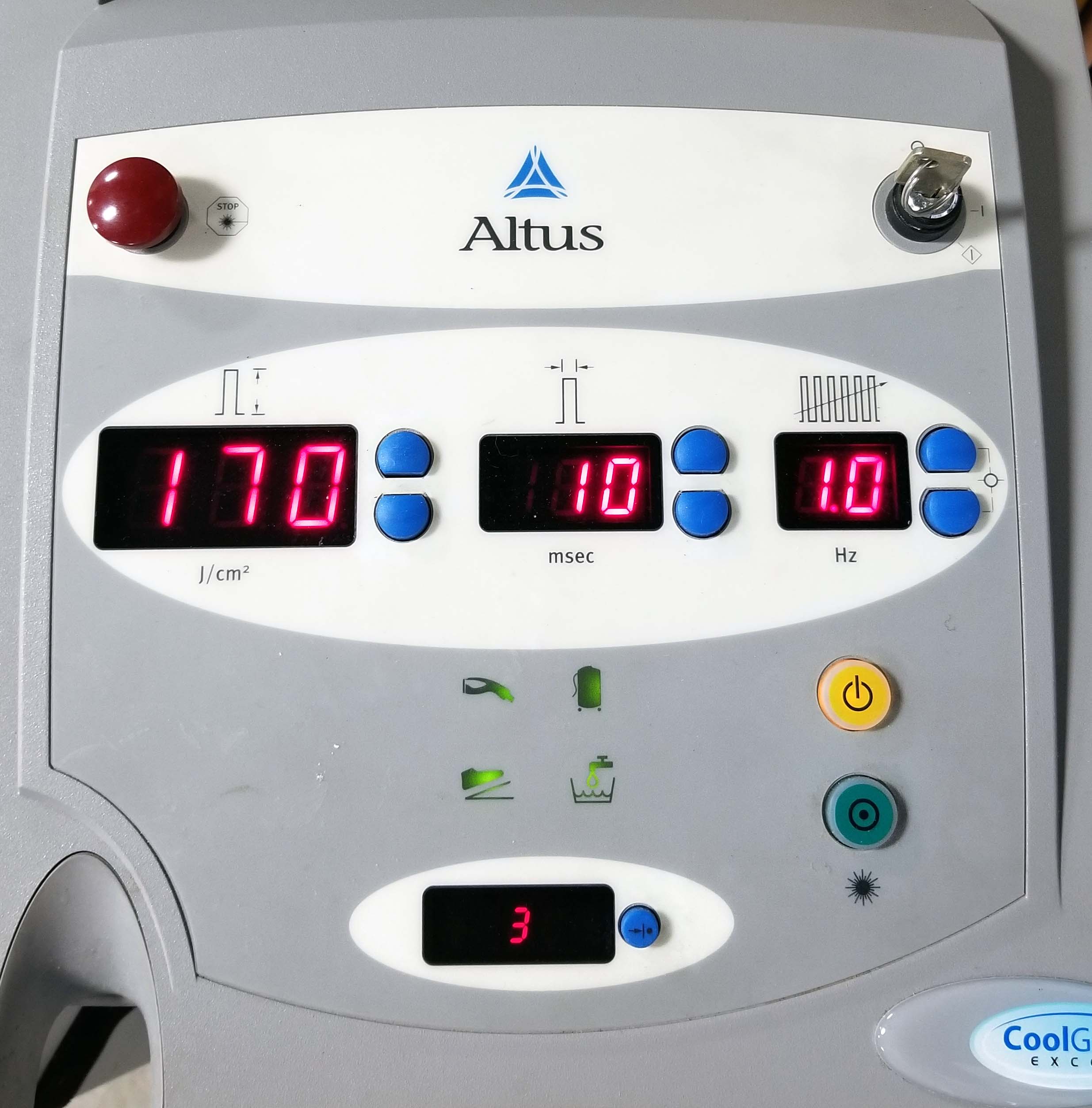 Cutera Altus COOLGLIDE 1064 nm Nd:YAG Hair Removal HR Laser US Cool Glide Excel