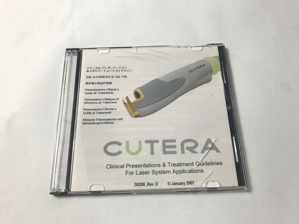Cutera Clinical Presentations & Treatment Guidelines Laser Applications CD DVD
