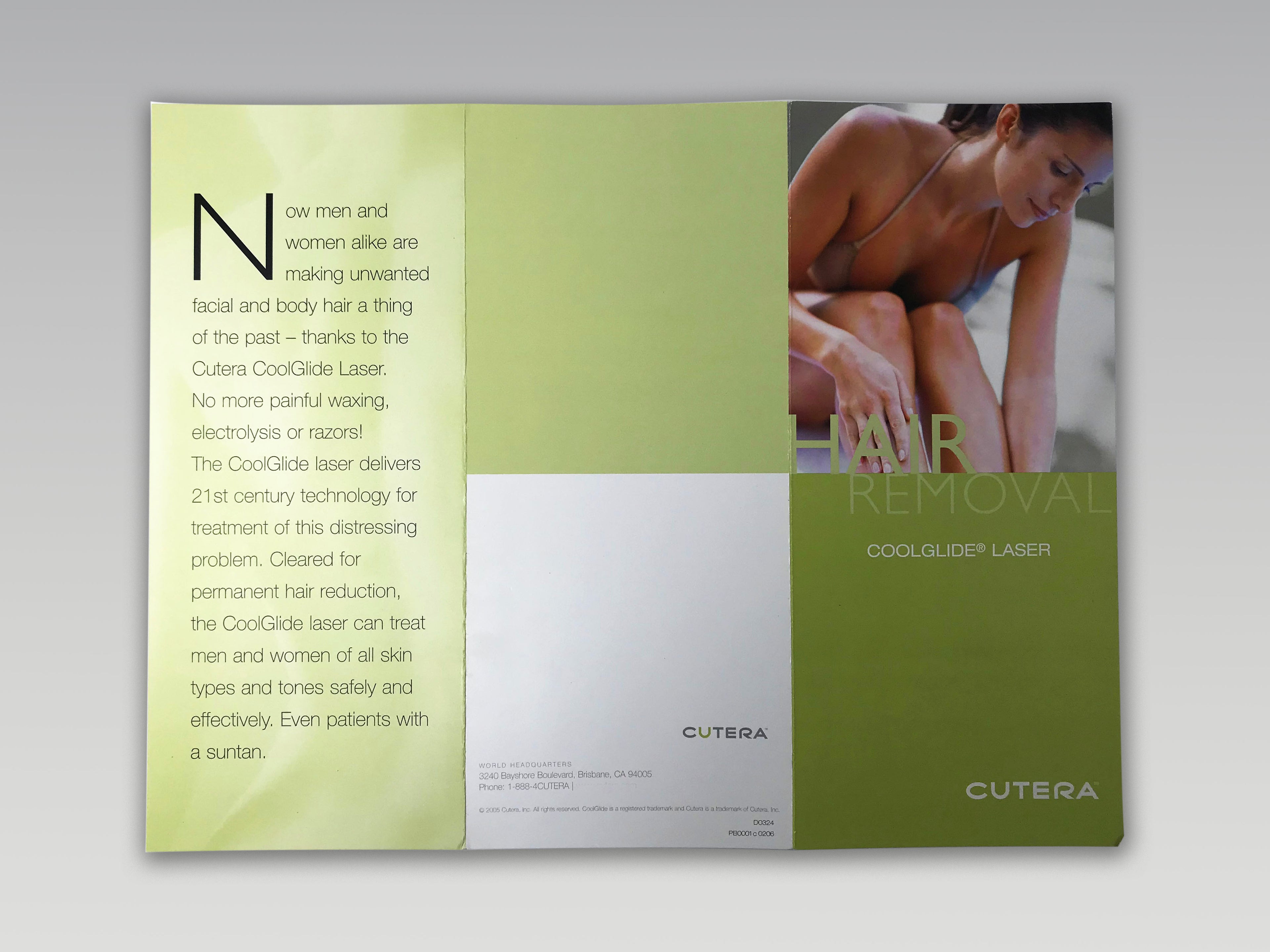 Cutera CoolGlide Laser Cool Glide Nd YAG 1064 Hair Removal Patient Brochures