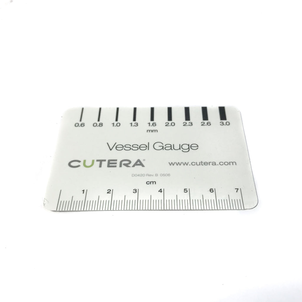 Cutera Excel V XEO CoolGlide D0420 Vascular Vessel Vein Gauge Card Small