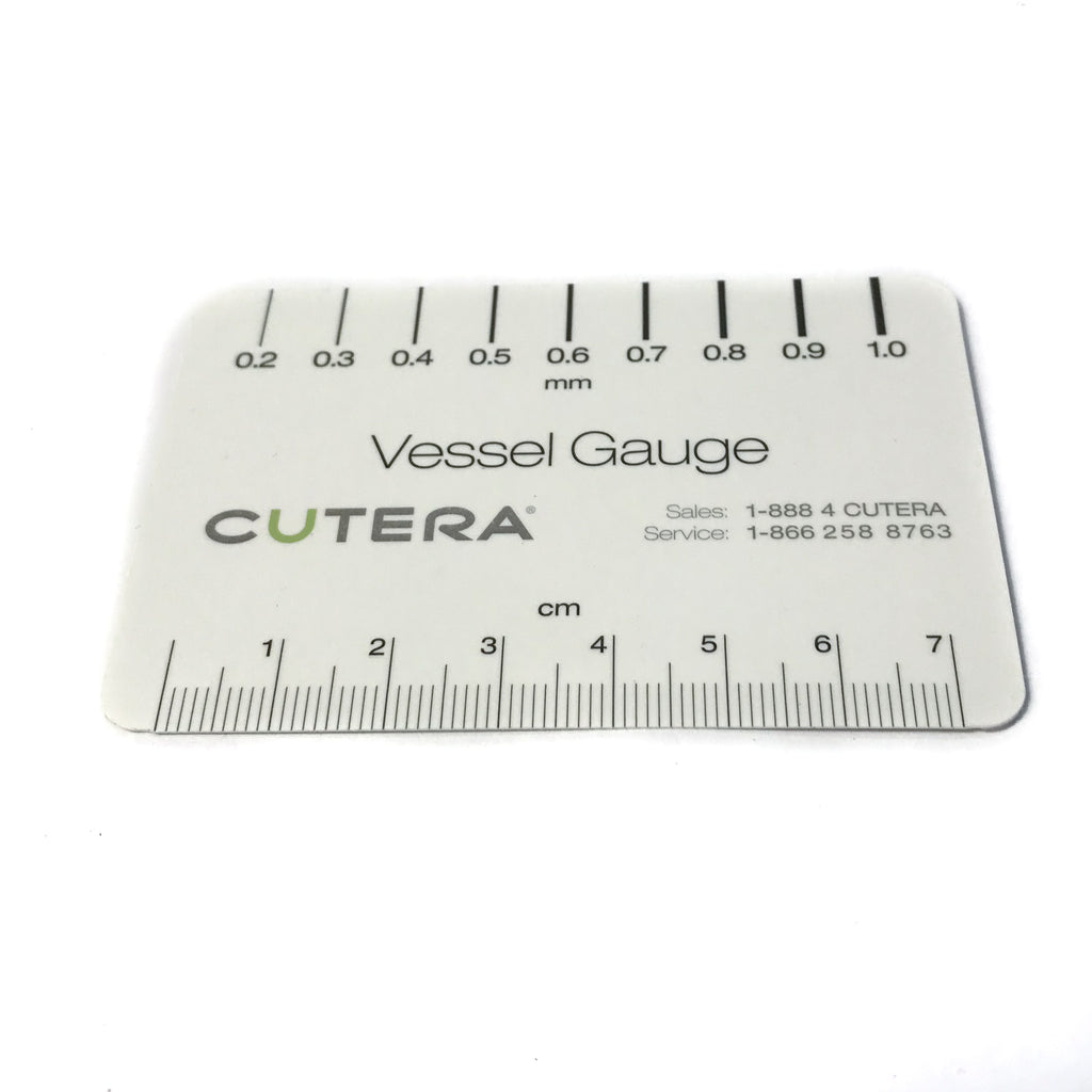 Cutera Excel V XEO CoolGlide D0420 Vascular Vessel Vein Gauge Card Small