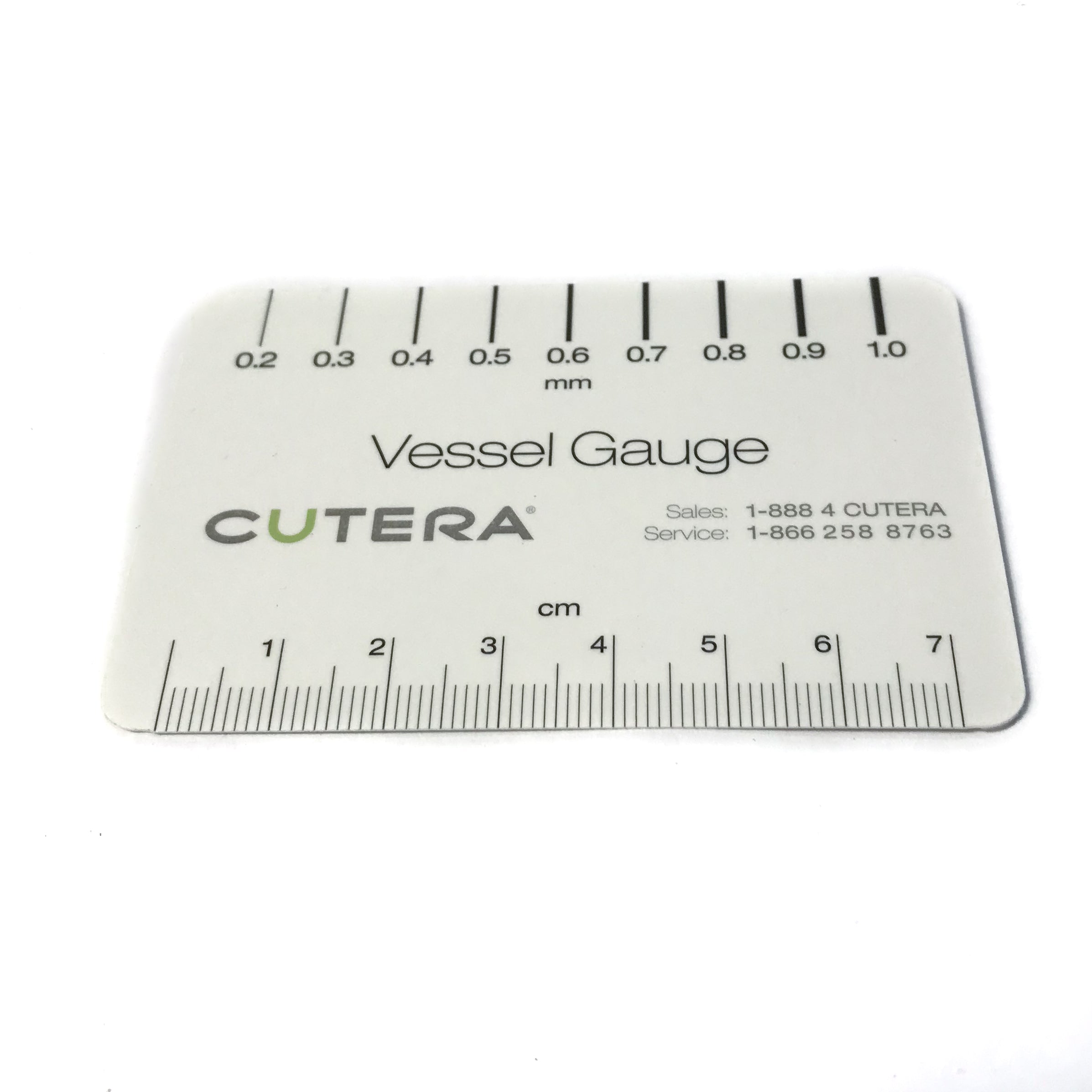 Cutera Excel V XEO CoolGlide D0420 Vascular Vessel Vein Gauge Card Small