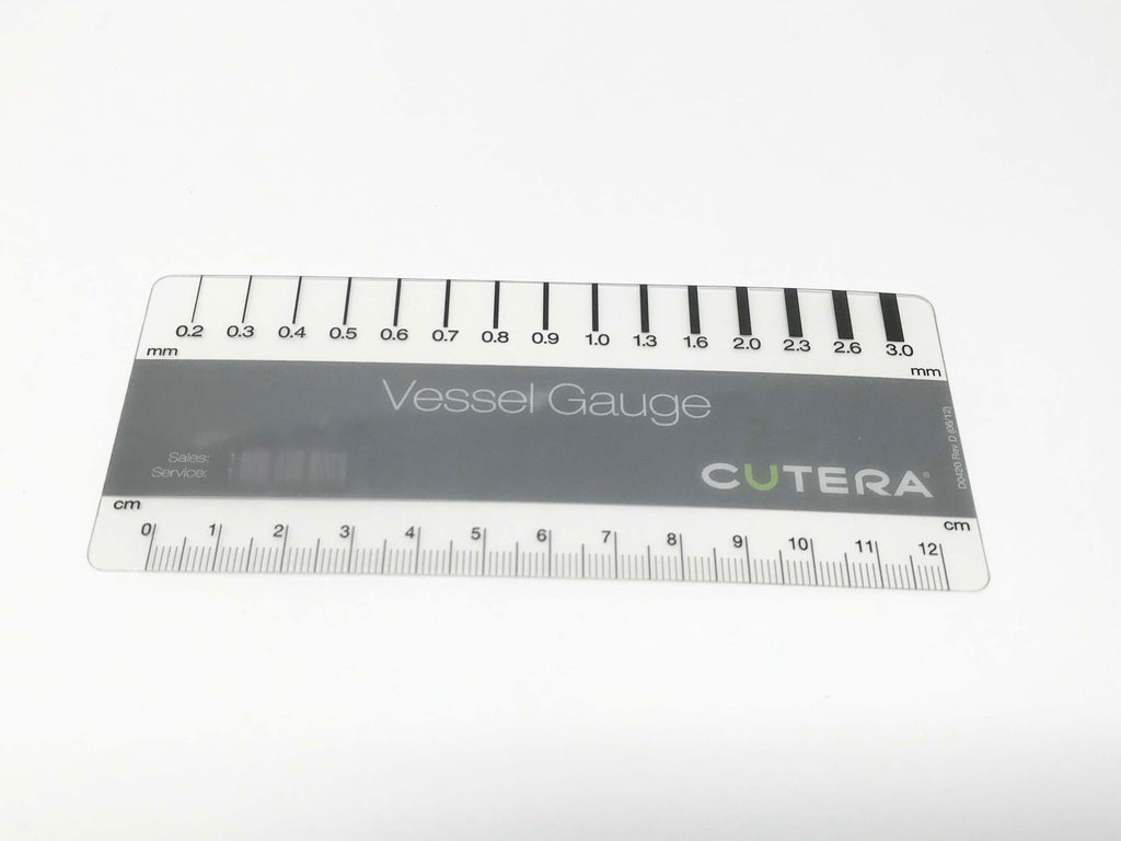 Cutera Excel V Xeo Vascular Laser Clear Plastic Vessel Gauge D0420 Large