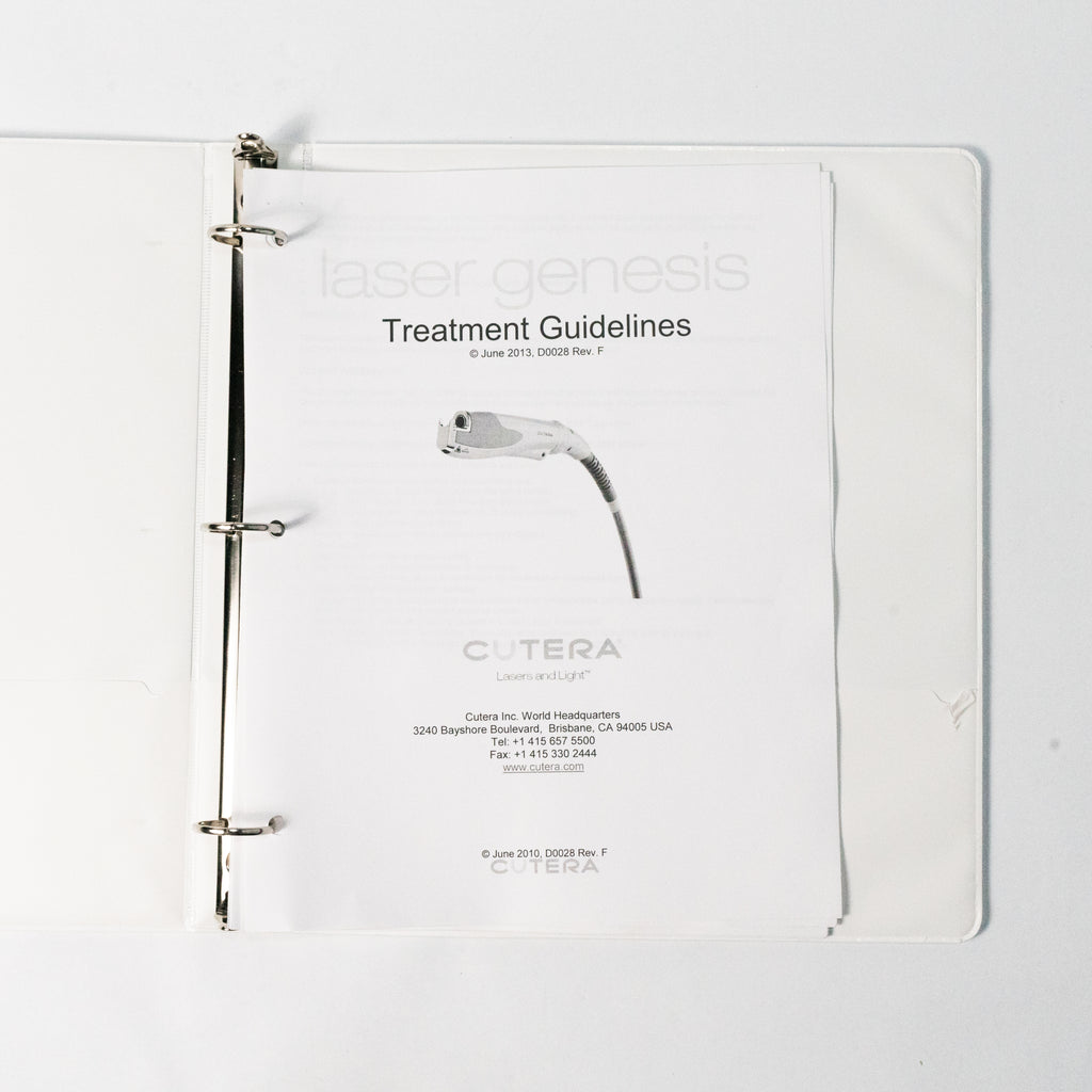 Cutera Laser Genesis Treatment Guidelines & Overview Manual D0028 (6 pages)