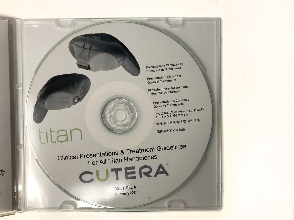 Cutera Lasers Titan Hand Piece Clinical Presentations Treatment Guidelines DVD